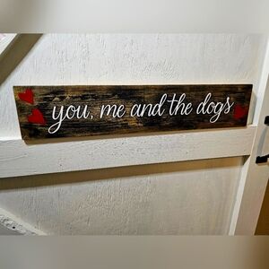 Hand crafted wood sign